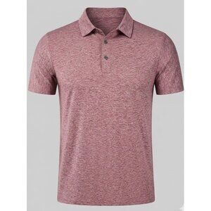 Mens Polo Shirt Performance Golf Moisture Wicking Athletic Casual Collared Large